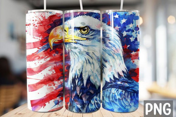 Download American Eagle Skinny Tumbler Design - Premium Resources