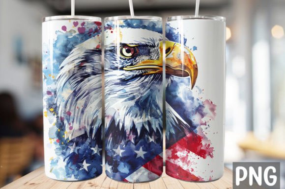 Download American Eagle Skinny Tumbler Design - Premium Bundle
